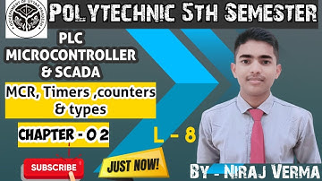 MCR| Timer, counter and types|Instruction set ch-2 Plc microcontroller SCADA Up polytechnic 5th sem