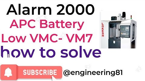 how to repair CNC Alarm 2000 Battery voltage low.#vmc