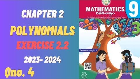 9th Class  Maths || Chapter 2  Polynomials || Exercise 2.1|| 4th sum || New Syllabus 2023