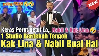Paling PECAH🤣 1 Studio Berdekah Tengok Nabil Ahmad & Kak Lina Buat Hal di Gegar Vaganza 9