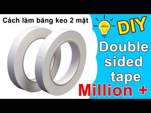 Cách làm BĂNG KEO 2 MẶT đơn giản | Homemade Double sided tape/ DIY double sided tape | Liam Channel