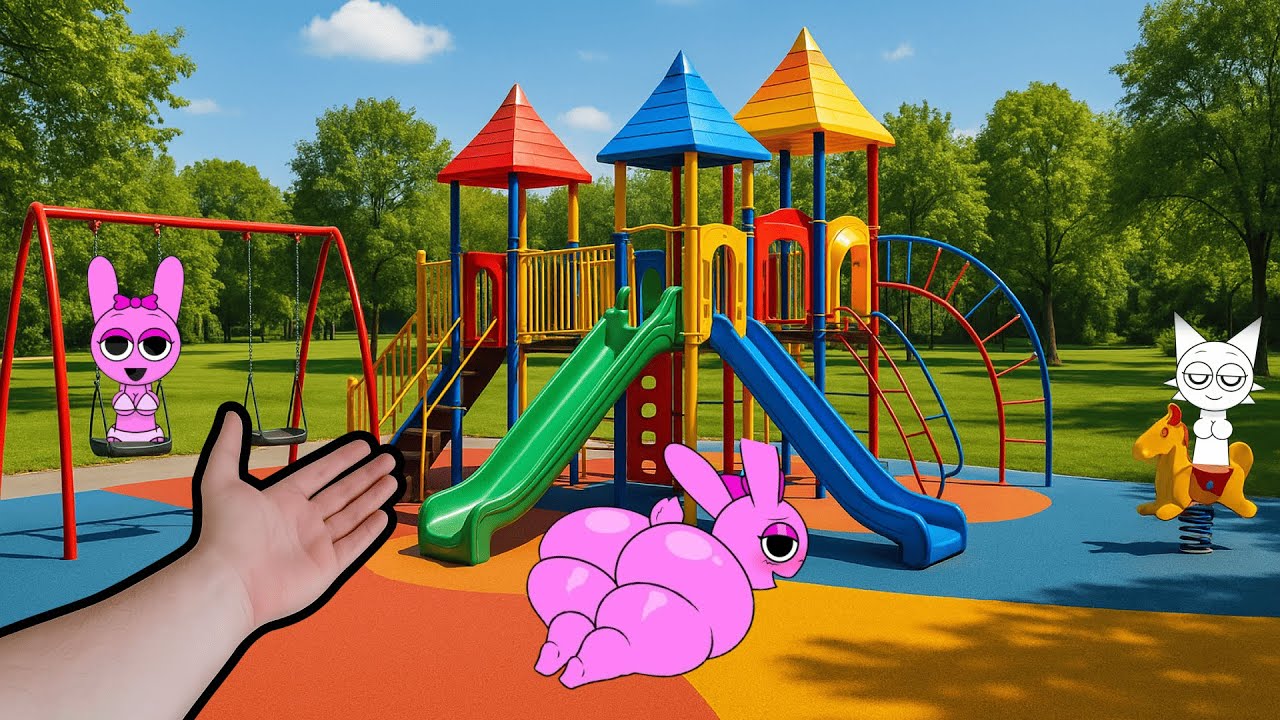 What's Pinky doing in the playground (Sprunki IRL Animation) - YouTube