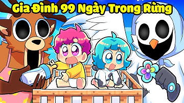 Hiha được GIA ĐÌNH 99 NGÀY TRONG RỪNG Nhận Nuôi Trong Minecraft 🤩😍