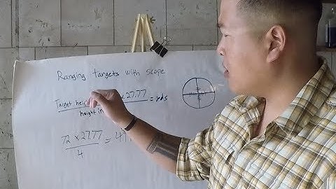 Range Estimation Only Using Your Scope