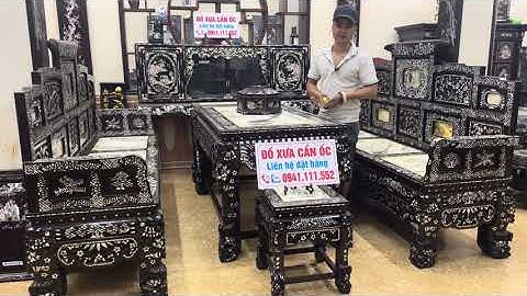 trường kỹ ngũ sơn cẩn ốc, tủ chè khảm ốc, tráp trầu cẩn ốc, đồ gỗ khảm ốc