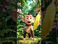 🍌 Bunty Monkey and the Magic Banana Chase! ✨#shorts