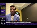 Bilhal Kone on Workouts With Malaki Starks | Baltimore Ravens