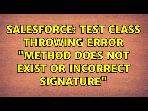 Salesforce: Test Class
