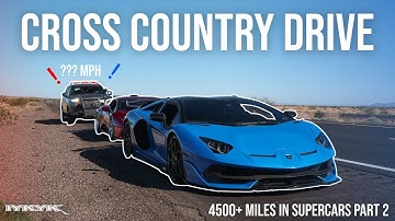 WE DROVE ACROSS AMERICA IN SUPERCARS - PART 2 - Our first Speeding Ticket