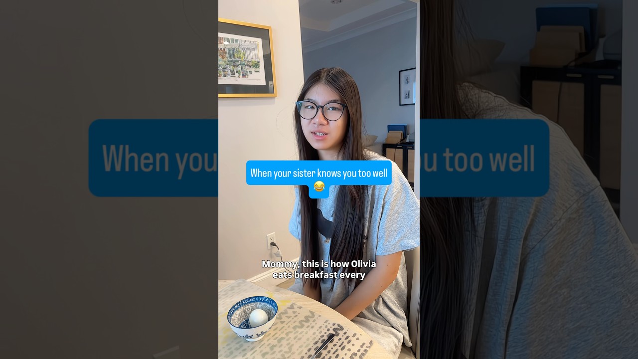 When Your Sister Knows You TOO Well 😂 #funnyvideo #comedy #family #siblings