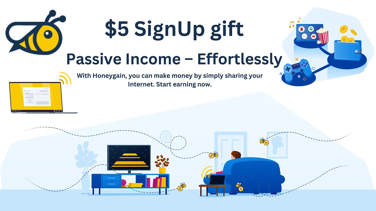 Best Passive Earning website/App Honey gain Earn Money Online