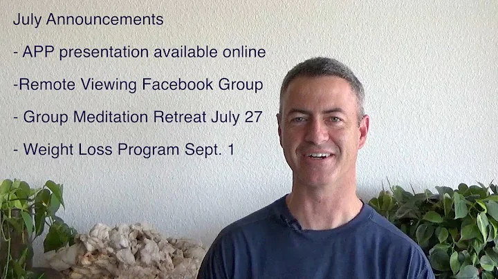 Sean McNamara July 2019 Announcement for Mind Possible