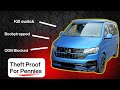 I made my VW Transporter campervan theft-proof for a few pounds!!!