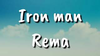 Iron man by rema lyrics video Resimi