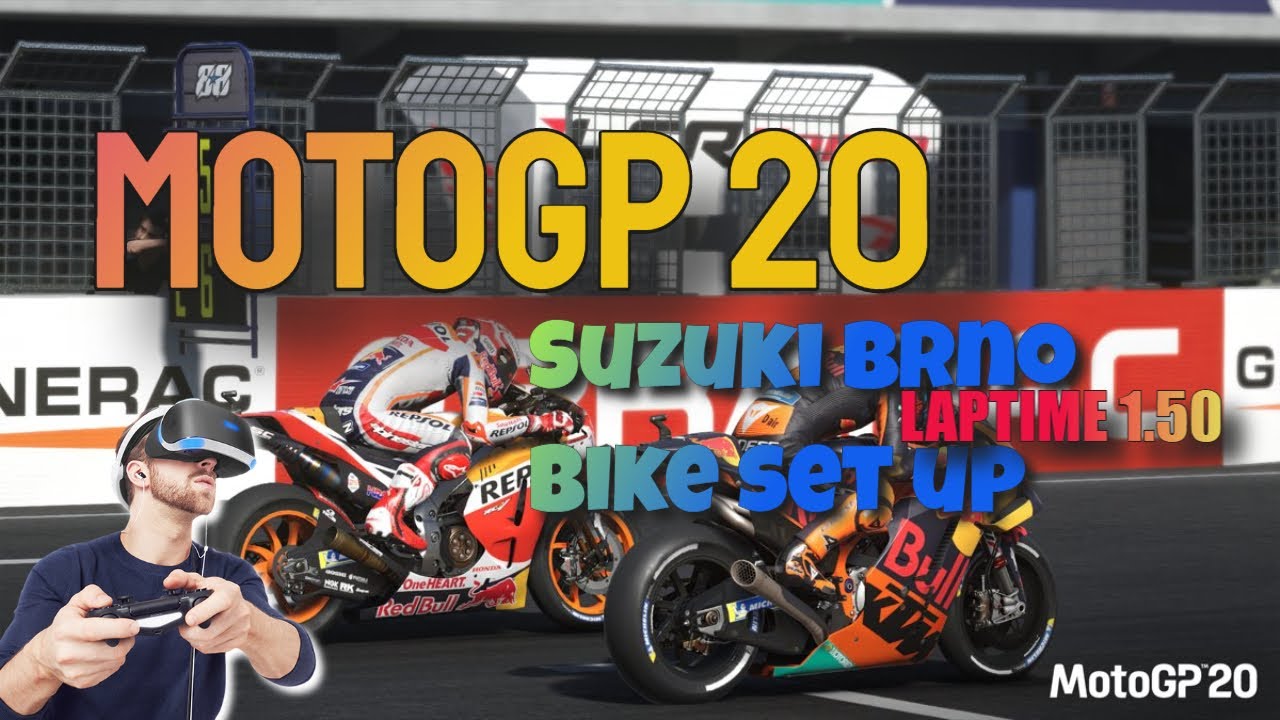MotoGP 20 finding bike set up gameplay Brno | Drizzmeister RR - YouTube