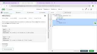 Odd or Even   Practice   GeeksforGeeks   Google Chrome 2025 09 12 21 32 40