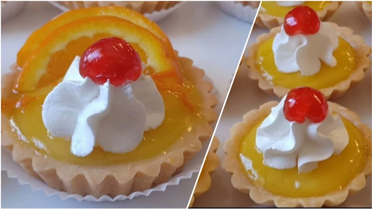 تارتولات بكريمة خفيفة و لذيذة و بعجينة مقرمشة مع سر دوام القرمشة  في العجينة .. بنتهم تفوق الخيال 😍