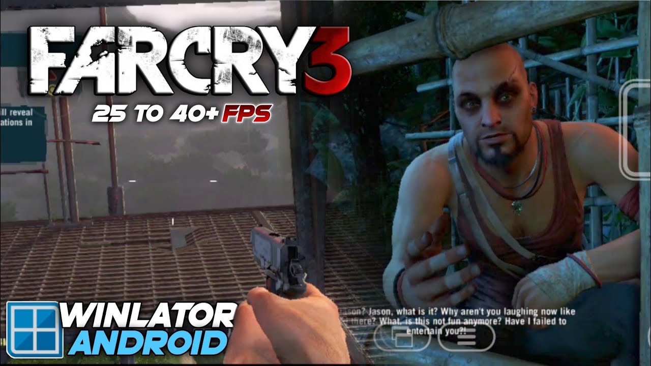 Far Cry 3 on Android Winlator 8.0 Amod Android Gameplay