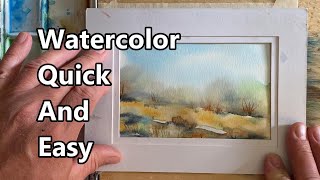 How To Paint A Watercolor Landscape, Watercolor Painting For Beginners, Watercolor Quick And Easy