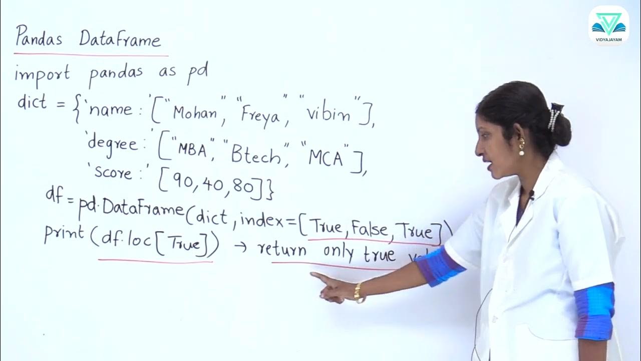 IP CBSE 2 3 11 ACCESSING A DATAFRAME WITH A BOOLEAN INDEX - YouTube
