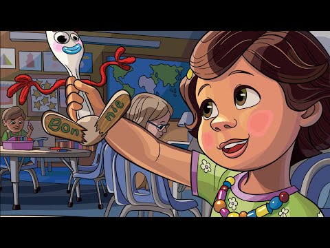 Happy Colour - Colour by Number. Toy Story 🤠✨👢🐮 - Bonnie Creates Forky On 1st Day Of Kindergarten 🏫🍴