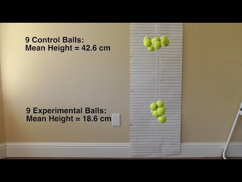 How Temperature Affects Tennis Ball Bounce Height - Science Fair Experiment