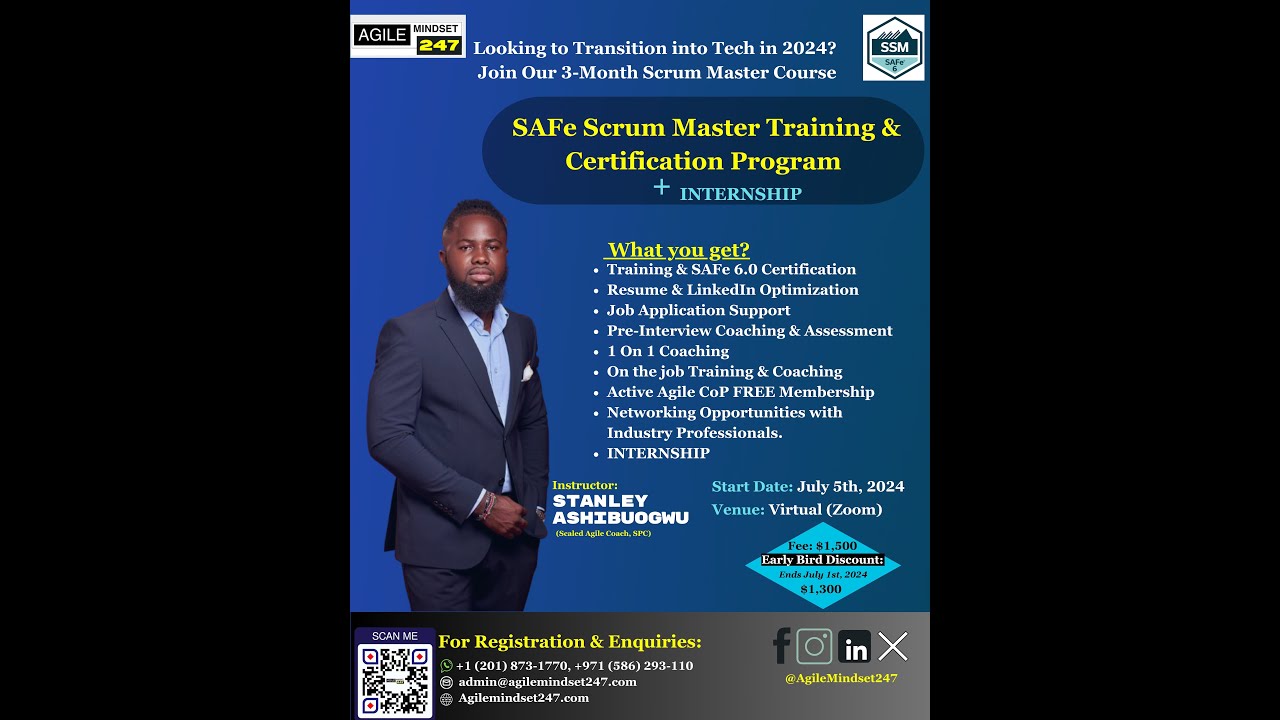 3-Months Scrum Master Training & Certifcation Program - YouTube