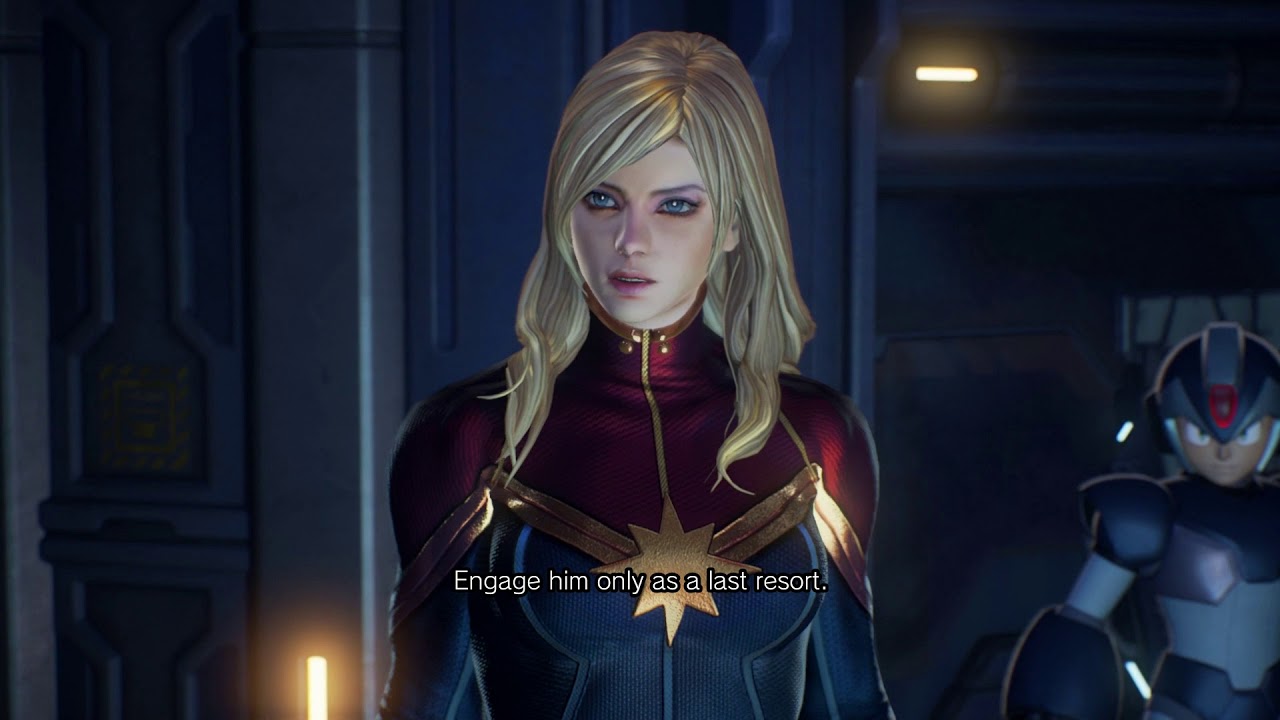 Marvel vs. Capcom: Infinite - Knowmoon: Captain Marvel, Nova, Raccoon, X "Stone of Power" Cutscene
