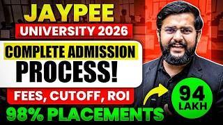 Jaypee Noida Reality 😱 Low Percentile (65%) me Admission? Placement &amp; ROI Truth 2026