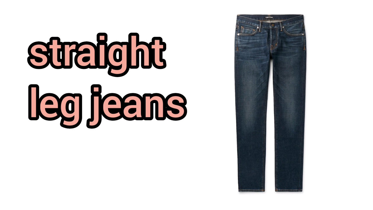 How to Pronounce Straight leg jeans in American English YouTube