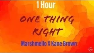 Marshmello X Kane Brown—One Thing Right