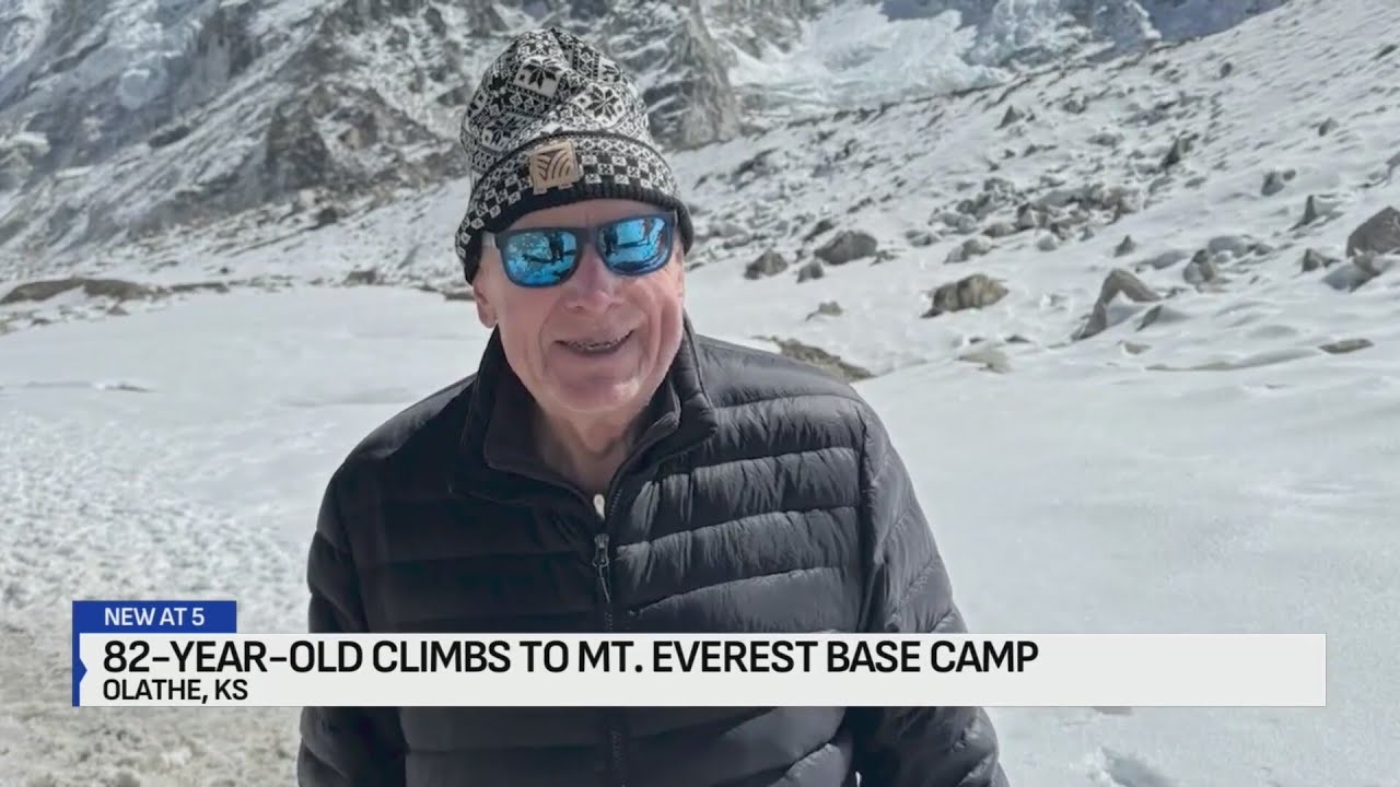 82-year-old Kansas man climbs to Mt. Everest base camp