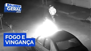 Homem ateia fogo ao carro do atual da ex-companheira