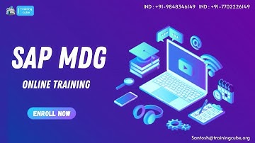 SAP MDG ONLINE TRAINING - TRAINING CUBE