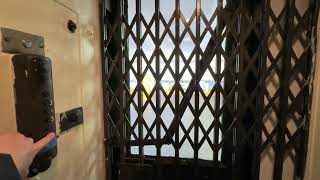 MYSTERIOUS Gated Old Historic Spencer Traction Elevator at Turk Street Garage in San Francisco, CA.