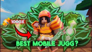 Destroying Ranked as a MOBILE JUGG! (Roblox Bedwars)