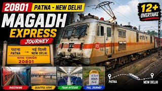 MAGADH EXPRESS || Back To Back 12 Overtake || Journey in 20801 Patna - New Delhi Magadh Express..