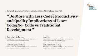 Do More with Less Code? Productivity and Quality Implications of LCNC vs Traditional Development Wealth