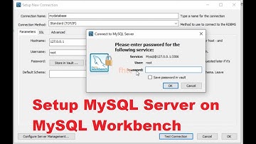 Setup MySQL Server and Create Database Connection