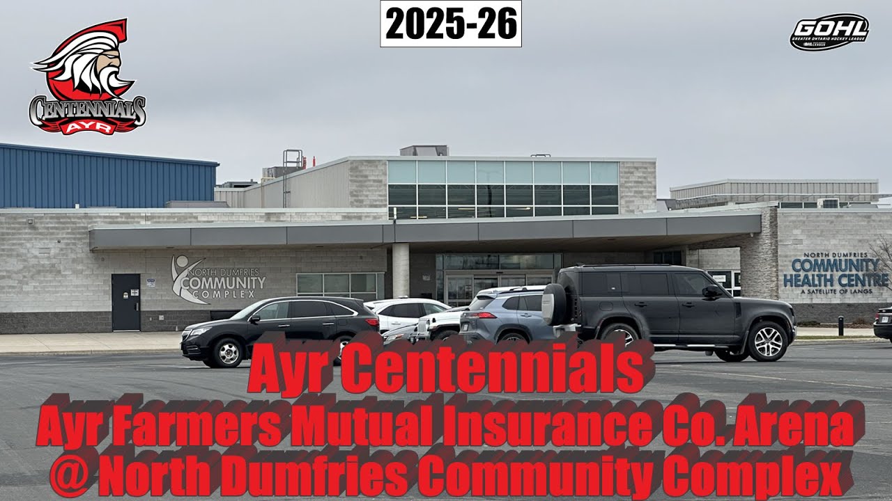 🏒 Ayr Farmers Mutual Insurance Co. Arena @ North Dumfries CC - Ayr Centennials 2025 panorama