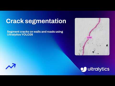 How to Train a Crack Segmentation Model using Ultralytics YOLO26 | AI in Construction 🎉