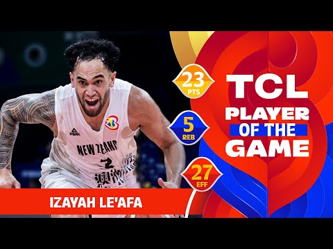 Izayah Le'afa (23 PTS) | TCL Player Of The Game | NZL vs JOR | FIBA Basketball World Cup 2023