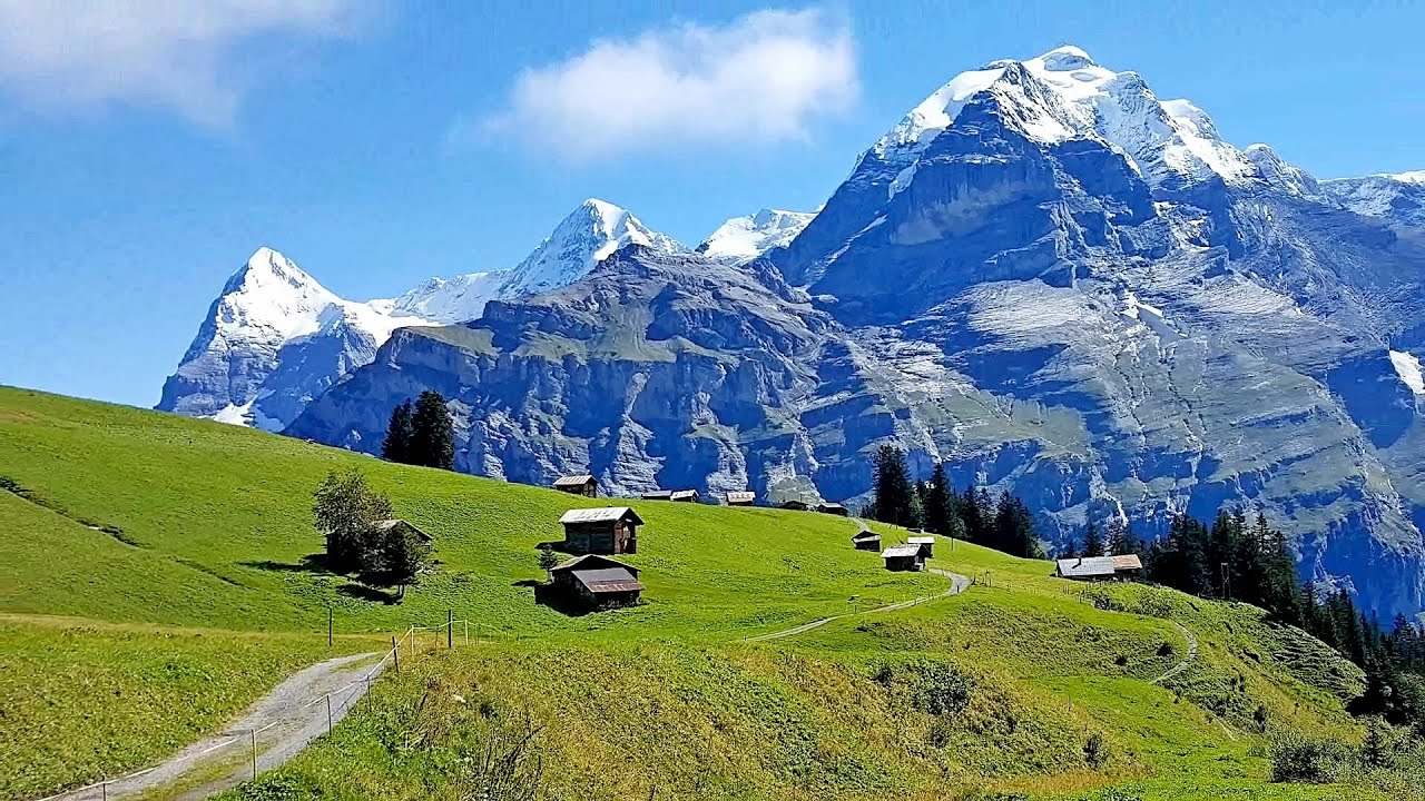 LAUTERBRUNNEN (Switzerland) stunning view (by DRONE). A mustsee