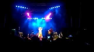Courtney Love throws panties back to crowd in Victoria B.C.