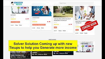 Solver Solutions Coming up new Innovative Ideas & Tools 2 Empower all Solvers with New Income Source