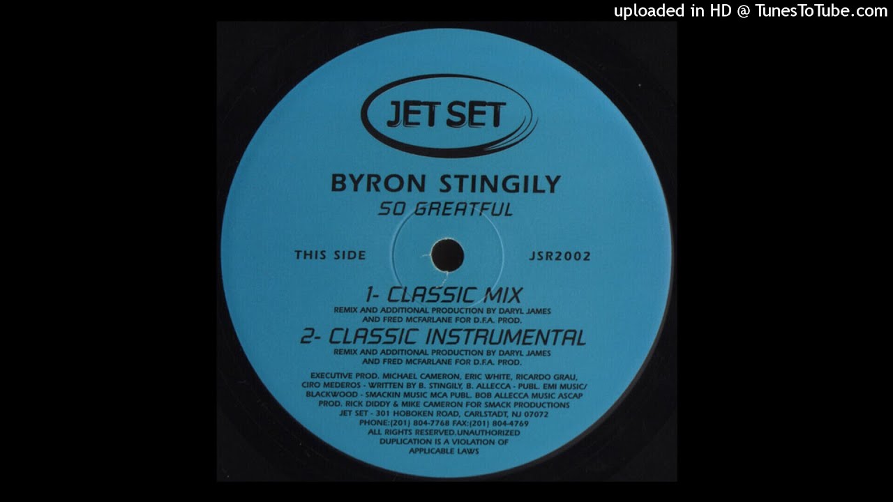 Byron Stingily | So Greatful (Classic Mix)