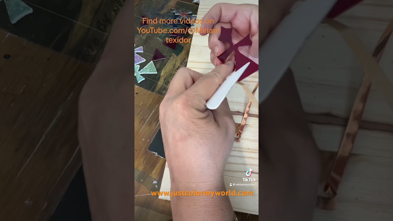 How to copper foil small art piece