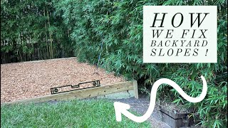 QUICK & EASY WAY TO LEVEL ANY SLOPED BACKYARD! | DIY RETAINING WALL by The Handy Creators 58,374 views 9 months ago 8 minutes, 41 seconds