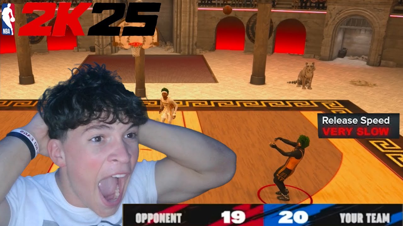 using the slowest jumpshot possible in NBA2K25.....