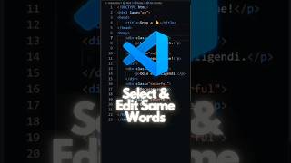 Why you should use Ctrl Shift L 🔥 in Vscode #tech #programming #coding #engineering #viralvideo